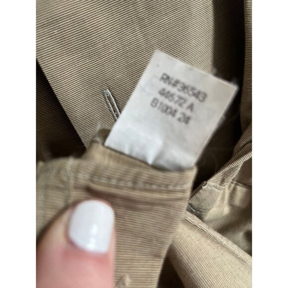 Vtg DKNY Men's Dress Shirt in Tan 16 1/2" 32-33 Sleeve Made In Guatemala - Picture 7 of 9